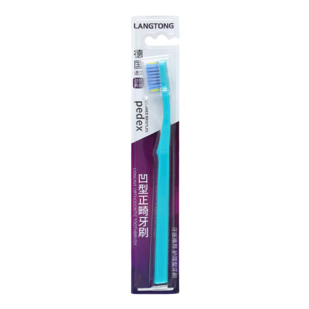 Professional Orthodontic Toothbrush Soft Bristle Interdental Brush Orthodontic Braces Brush for Adult Oral Hygiene Care Tool